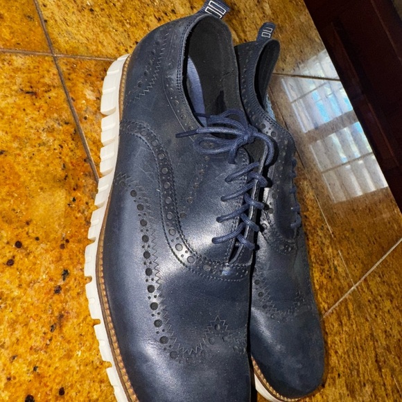 Men's Black Cole Haan Oxford Shoes Sz 11.5W - Picture 2 of 7